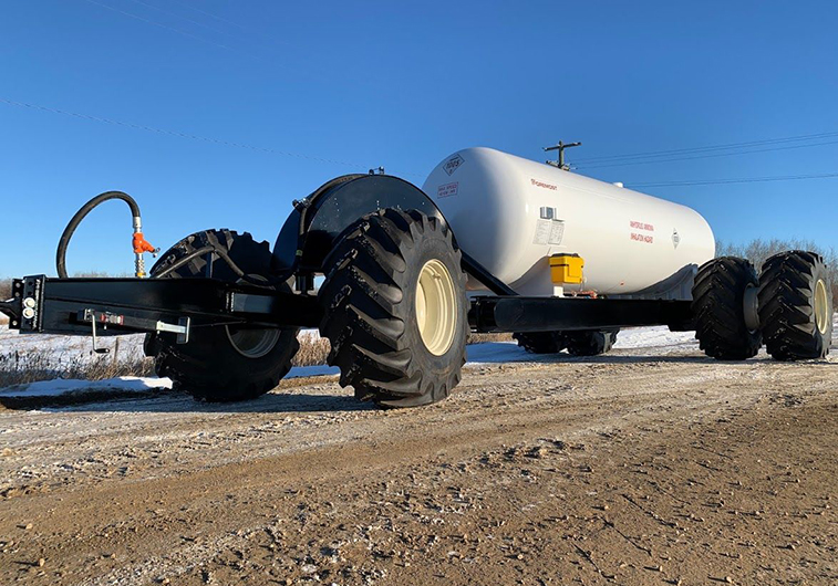  Foremost�s first Anhydrous Ammonia Nurse Wagon built by Foremost, Lloydminster, AB