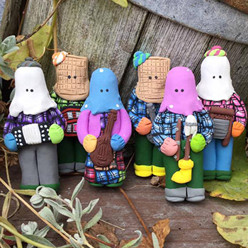 Mummer ornaments from Dawn's Creations, Mount Pearl, NL