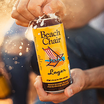 Beach Chair lager from PEI Brewing Company, Charlottetown, PEI