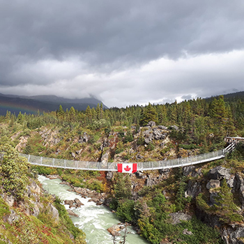 Yukon Suspension Bridge, near South Klondike Hwy, Yukon